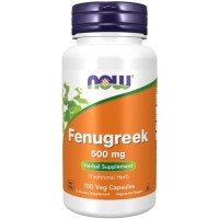 NOW Fenugreek 500 mg, 100 vegkapslar