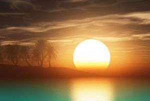 solnedgang